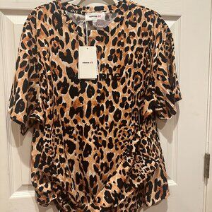 Rabanne H&M twisted detail t-shirt, size XXL, new with tags